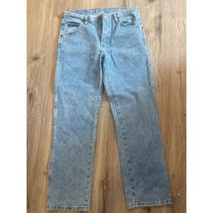 Wrangler Five Star Premium Denim Jeans Light Wash Straight Leg 96501SL 31x30